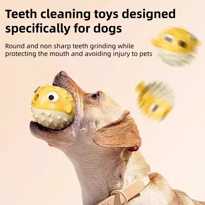Interactive Bouncing Fish Trea - Rubber Treat Dispensing Dog Toy recension och pris