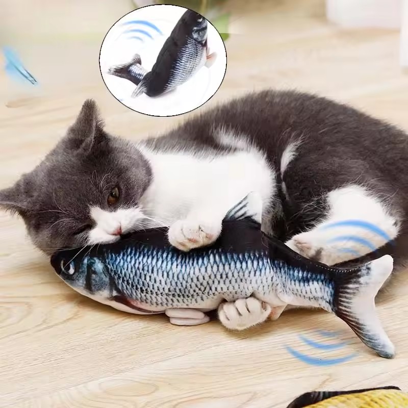Cat Dog Toy Fish USB Charging  - Electric Floppy Fish Dog Toy recension och pris