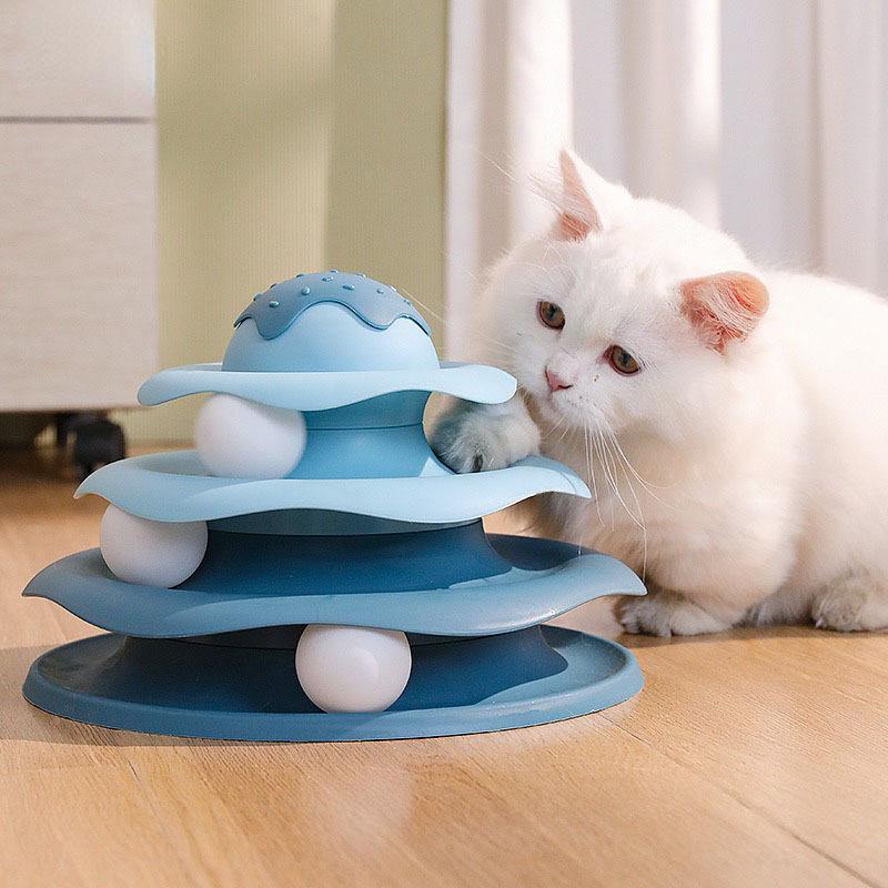 Ball Spinning Cat Toy Rotating - Interactive Squeaky Plush Dog Toy recension och pris