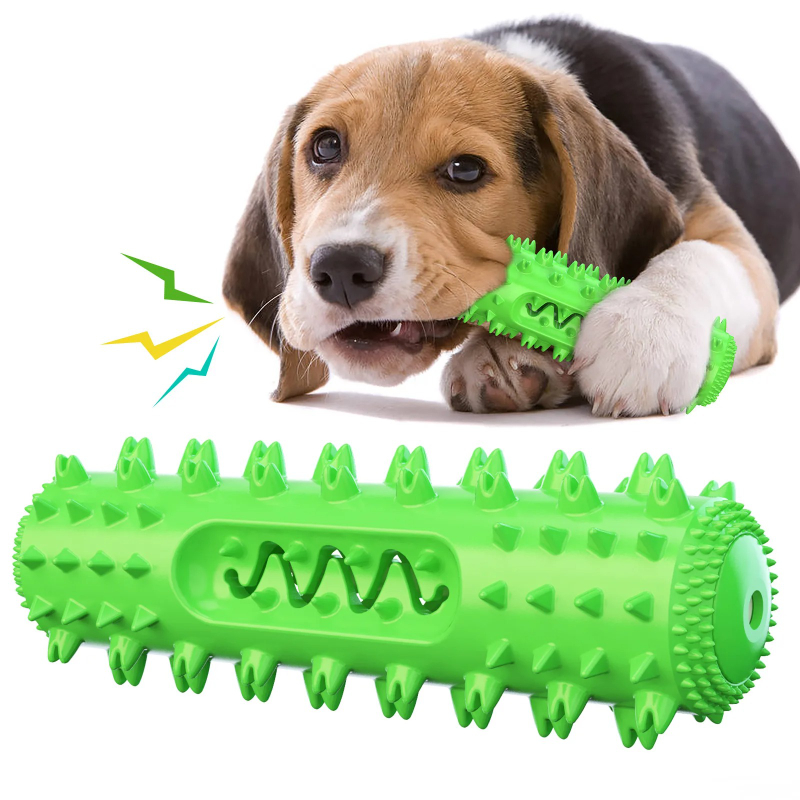 Squeaky Dog Chew Toy Teeth Cle - Rubber Treat Dispensing Dog Toy recension och pris