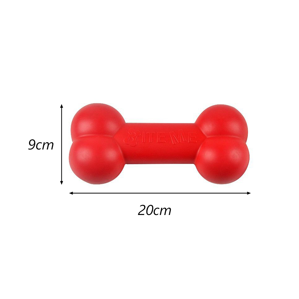Red TPR Bone Dog Chew Toy Inde - Teeth Cleaning Dog Chew Bone recension och pris