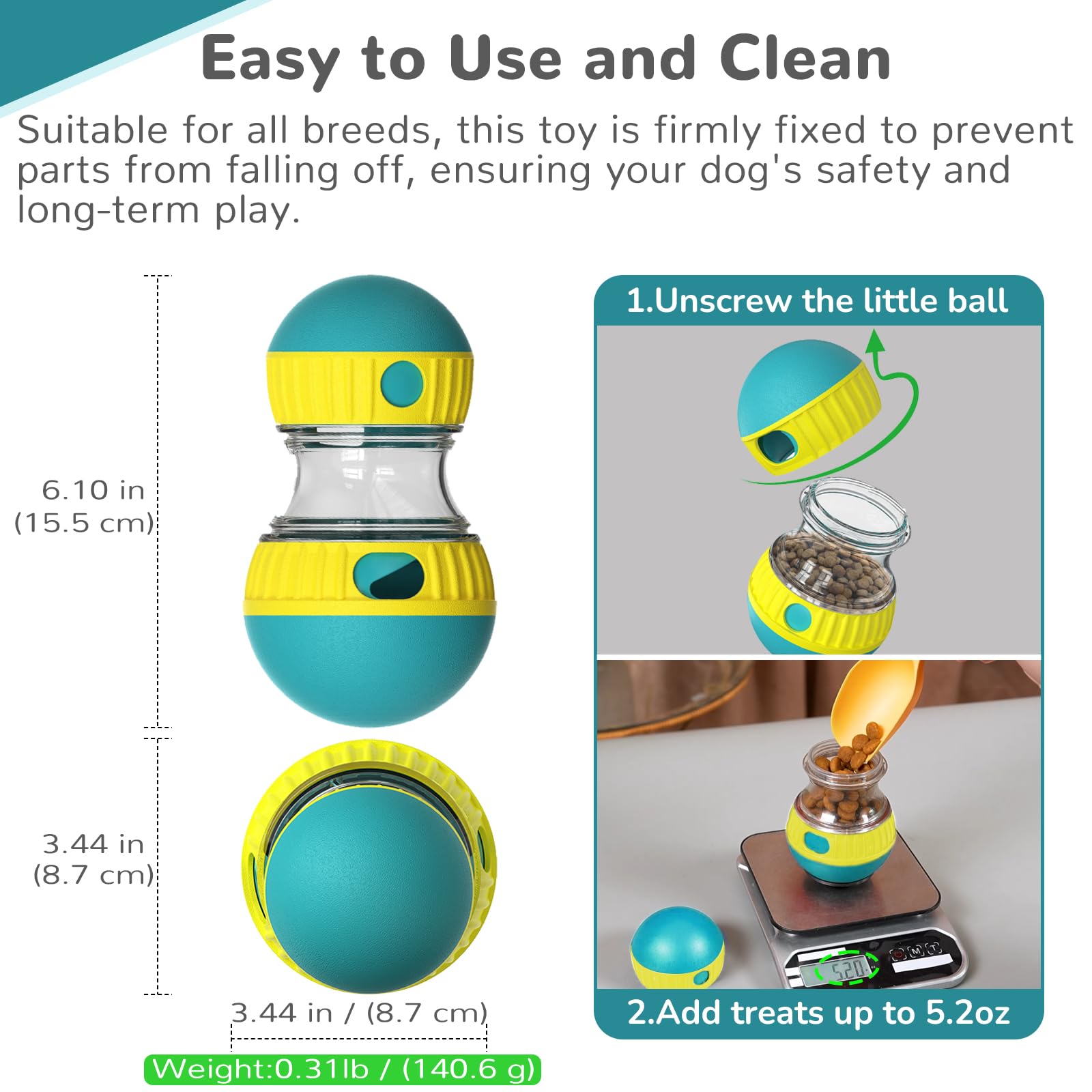 Dog Toys & Adjustable Slow Fee - Dog Puzzle Feeder Toy recension och pris