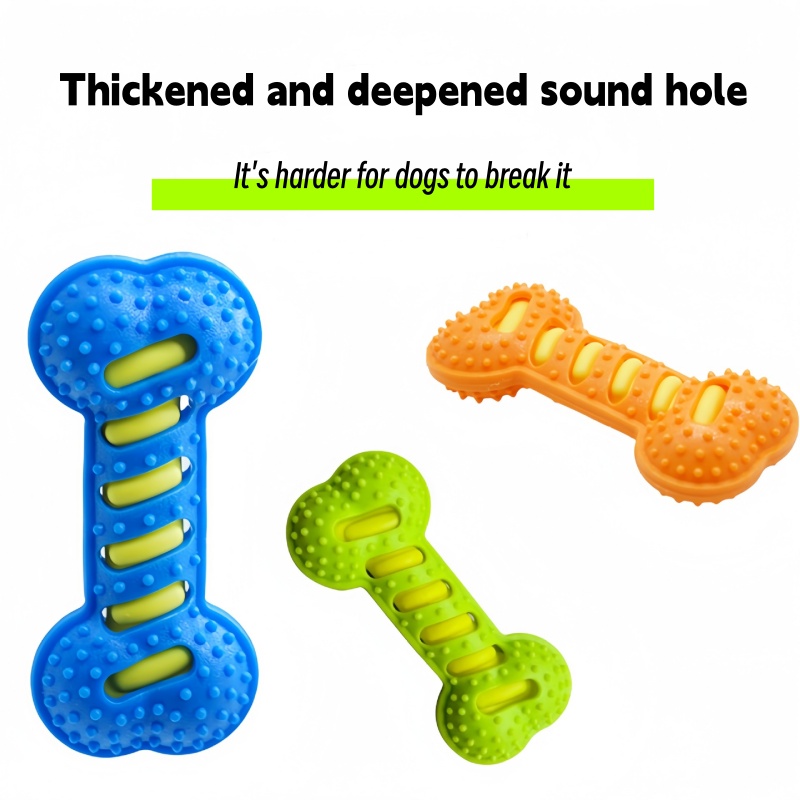 Rubber Bone Dog Molar Stick No - Teeth Cleaning Dog Chew Bone recension och pris