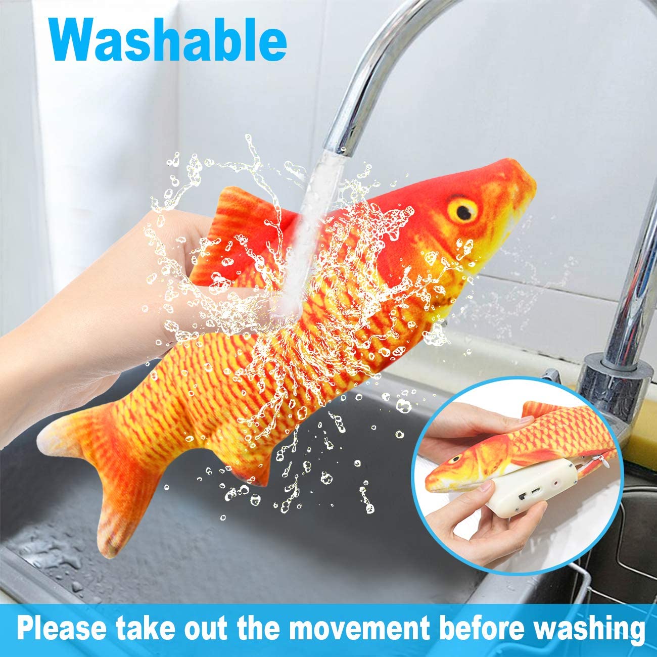 Cat Toys Fish USB Charger Fish - Electric Floppy Fish Dog Toy recension och pris