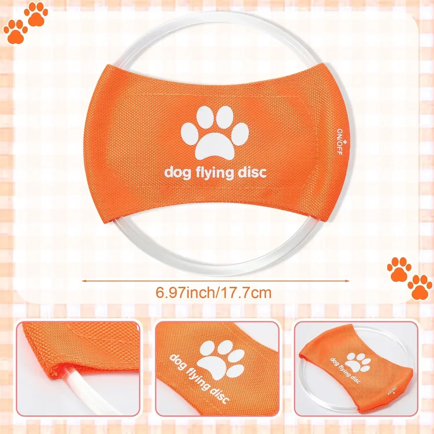 Dog Toy LED Glowing Rechargeab - Flying Disc Dog Training Toy recension och pris