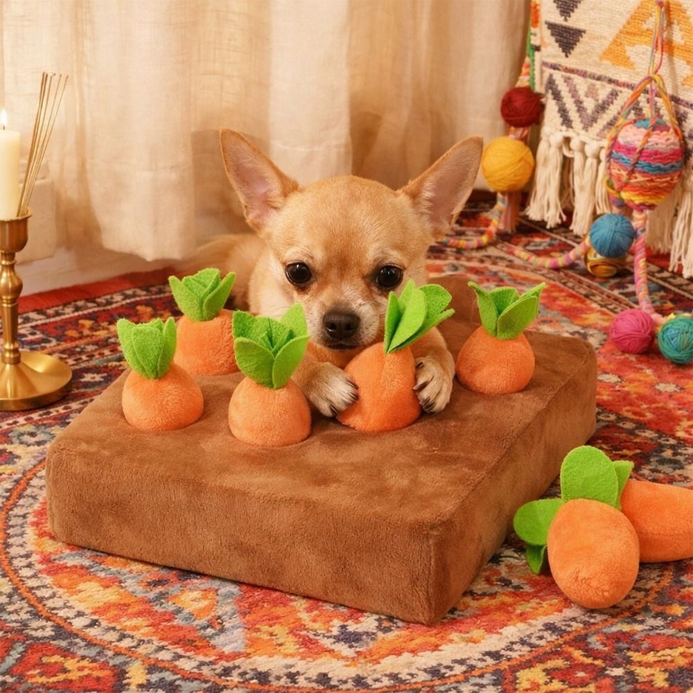 Stress Relief Carrot Snuffle M - Dog Puzzle Feeder Toy recension och pris