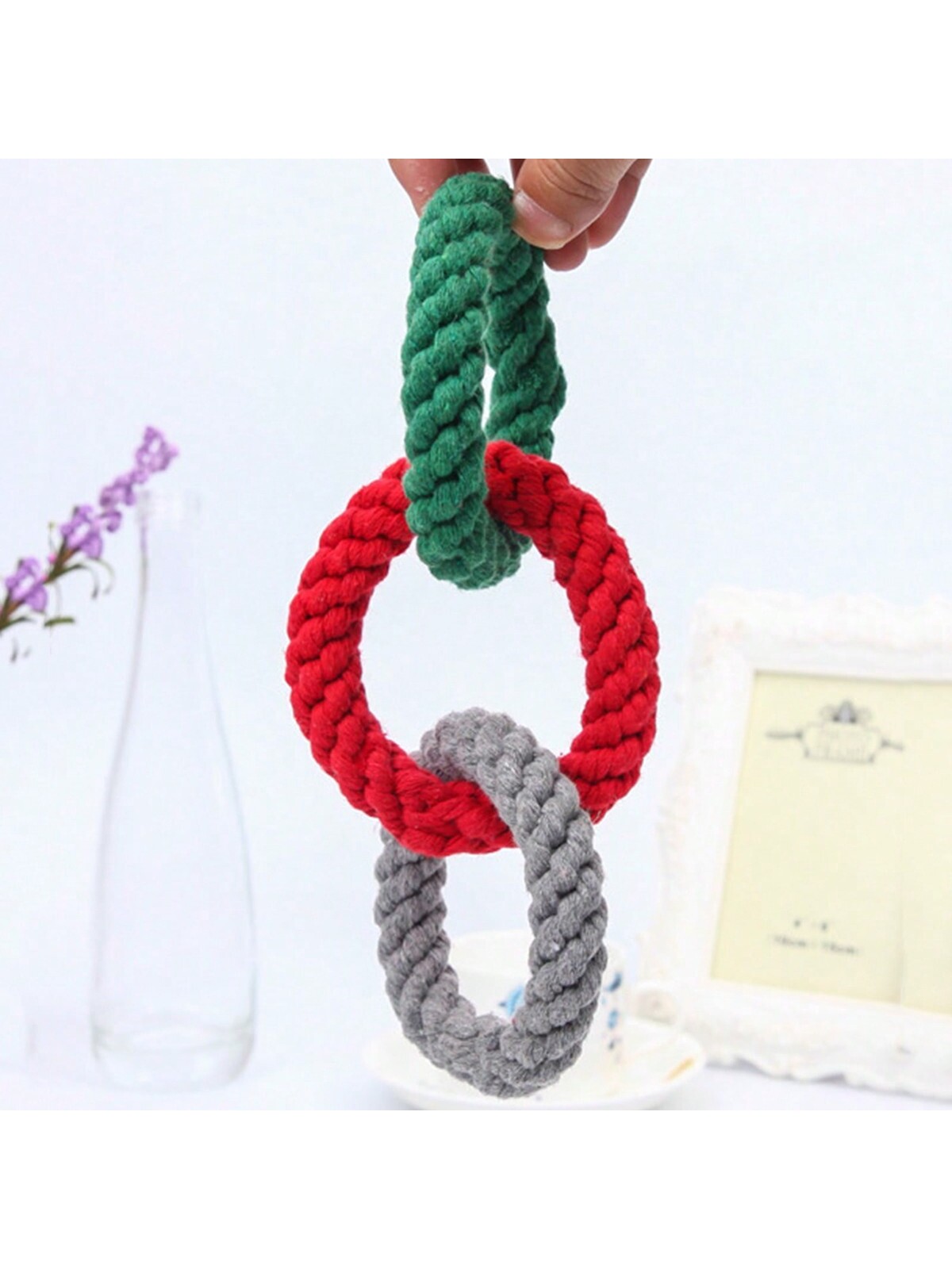 1pc Large Tough Chew Toys for  - Dog Rope Toy Aggressive Chewers recension och pris