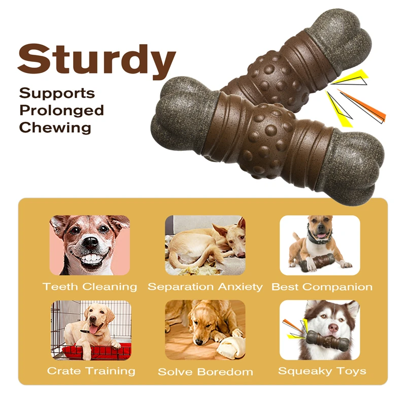 Large Dog Chew Toys Tougher th - Indestructible Dog Chew Toy recension och pris