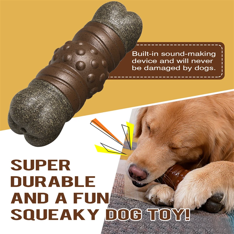 Large Dog Chew Toys Tougher th - Indestructible Dog Chew Toy recension och pris