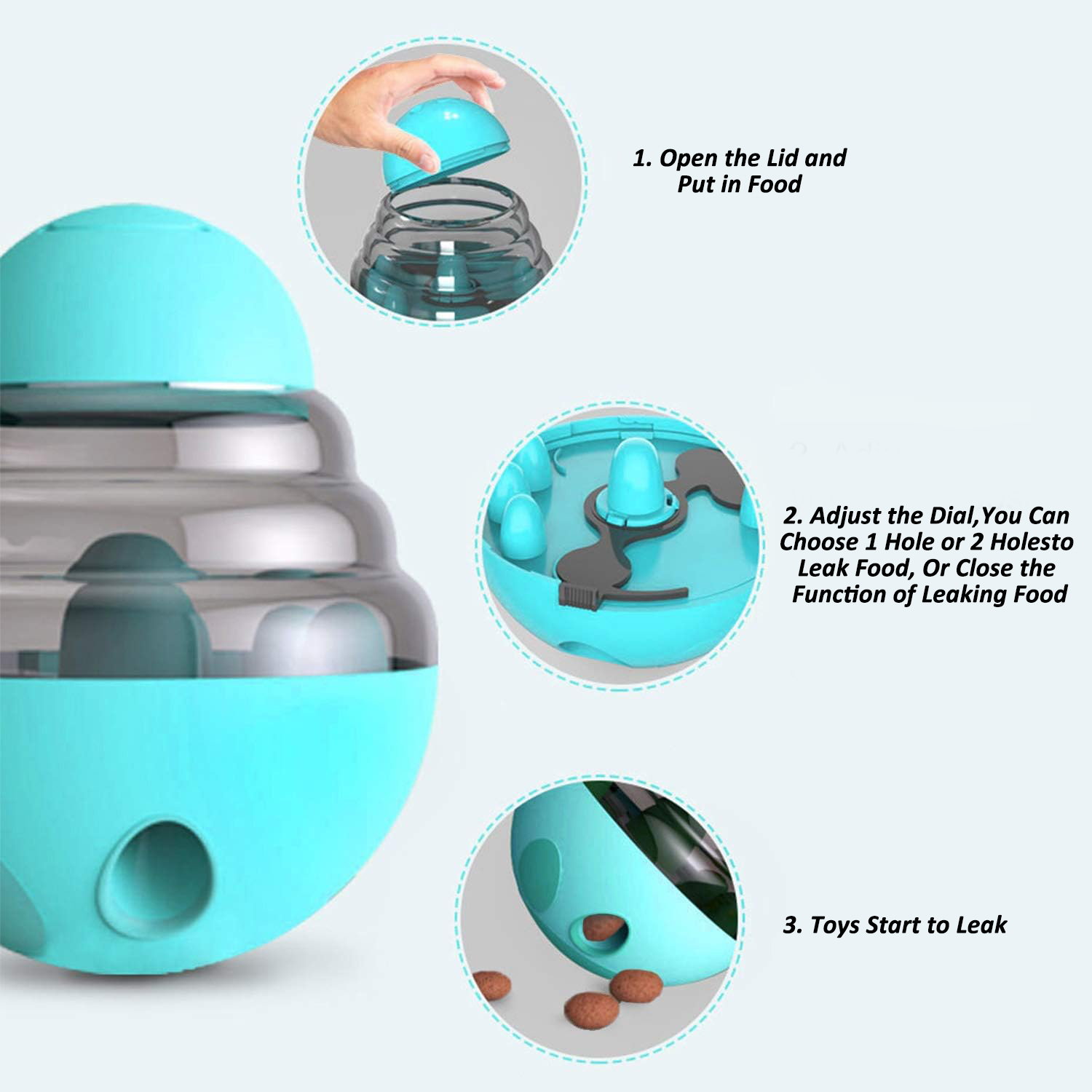 Dog Interactive Food Dispenser - Dog Puzzle Feeder Toy recension och pris
