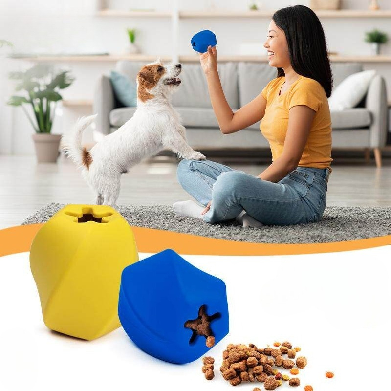 Durable Rubber Dog Treat Dispe - Rubber Treat Dispensing Dog Toy recension och pris