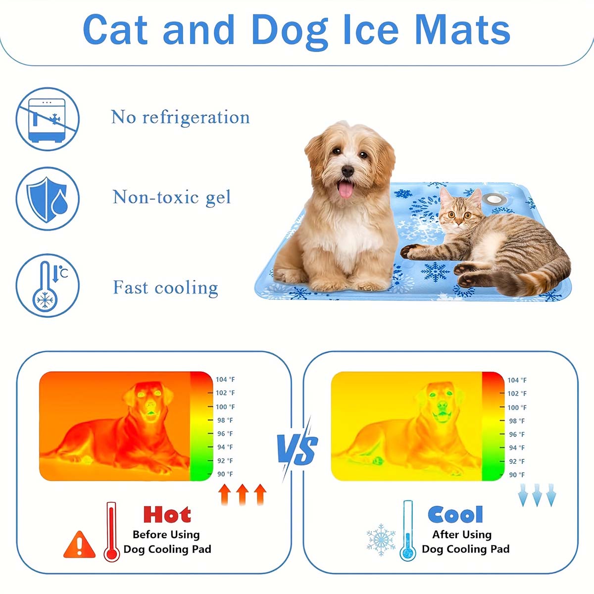 Summer Pet Mat, Pet Ice Mat, D - Pet Beds recension och pris