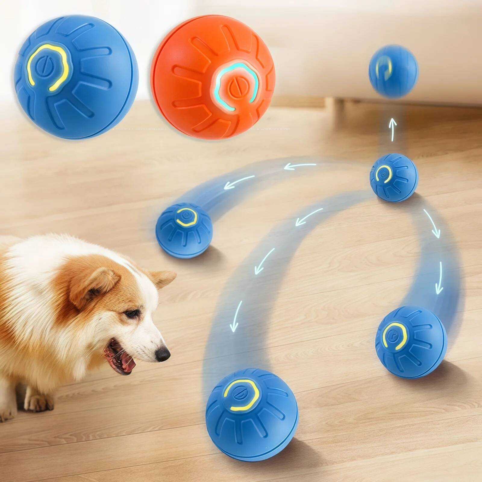 Smart Dog Toy Ball Electronic  - Automatic Moving Dog Ball recension och pris
