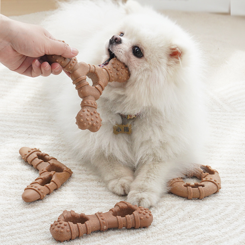 Imitation Bone Molar Dog Toy D - Teeth Cleaning Dog Chew Bone recension och pris