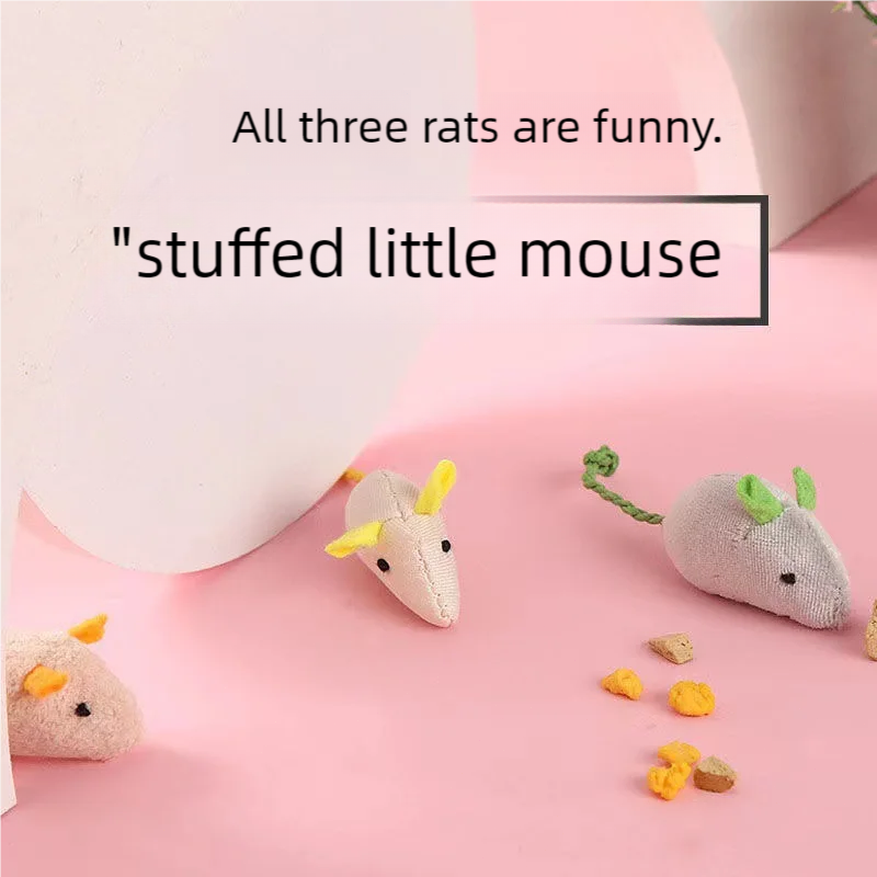 Catnip Mice Cat Toy Blue Gray  - Catnip Interactive Plush Mouse recension och pris
