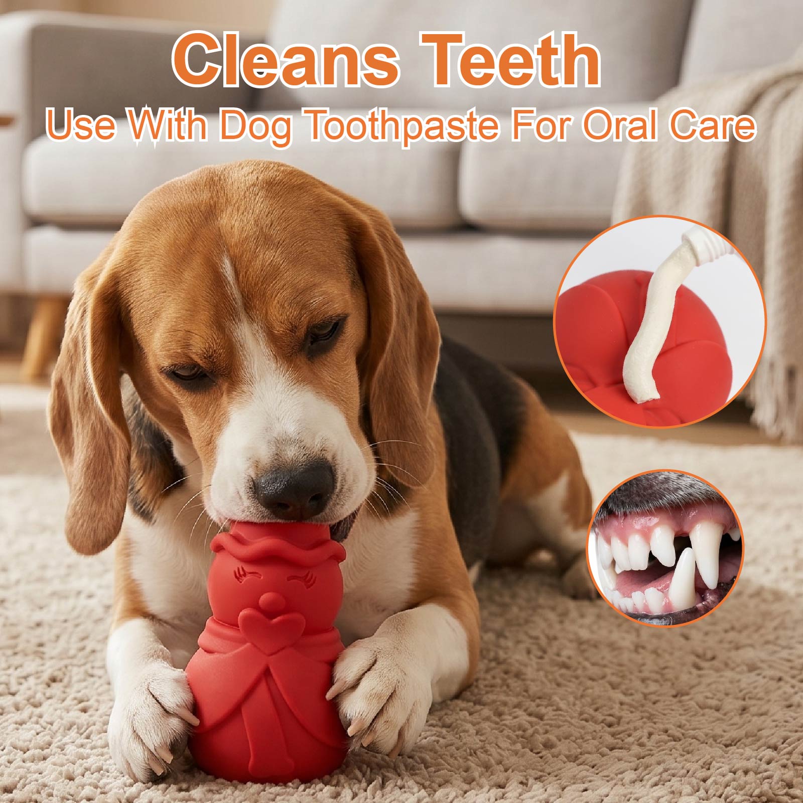 ：Snowman Dog Puzzle Toy, Treat - Rubber Treat Dispensing Dog Toy recension och pris