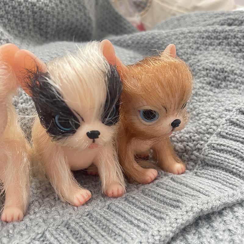 5Inch Full Body Silicone Cute  - Interactive Squeaky Plush Dog Toy recension och pris