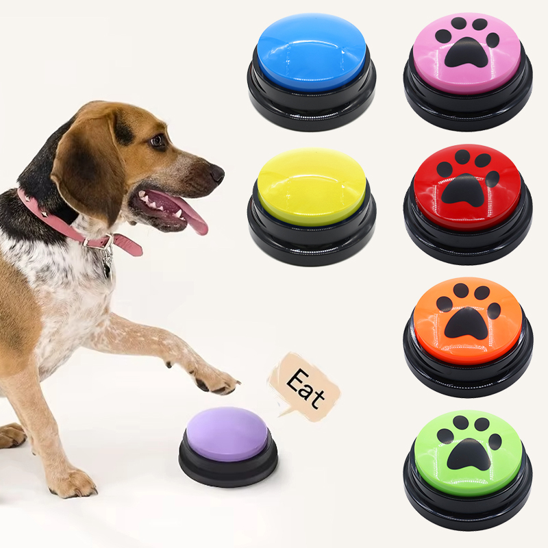 Dog Cat Communication Buttons  - Interactive Squeaky Plush Dog Toy recension och pris