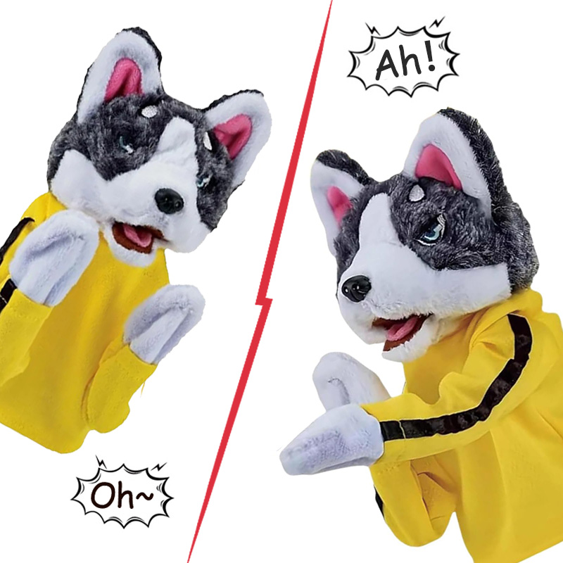 Kid Kung Fu Husky Gloves Toy F - Interactive Squeaky Plush Dog Toy recension och pris