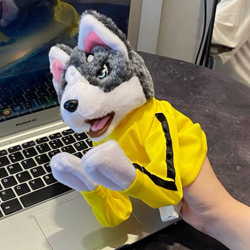 Kid Kung Fu Husky Gloves Toy F - Interactive Squeaky Plush Dog Toy recension och pris