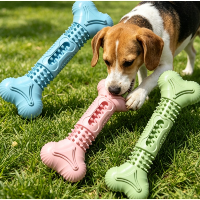 New Durable Pet Chew Toy Set D - Teeth Cleaning Dog Chew Bone recension och pris