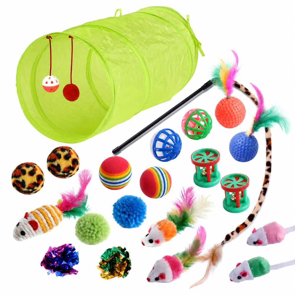 Kitten Play Toy Assortment Fea - Catnip Interactive Plush Mouse recension och pris